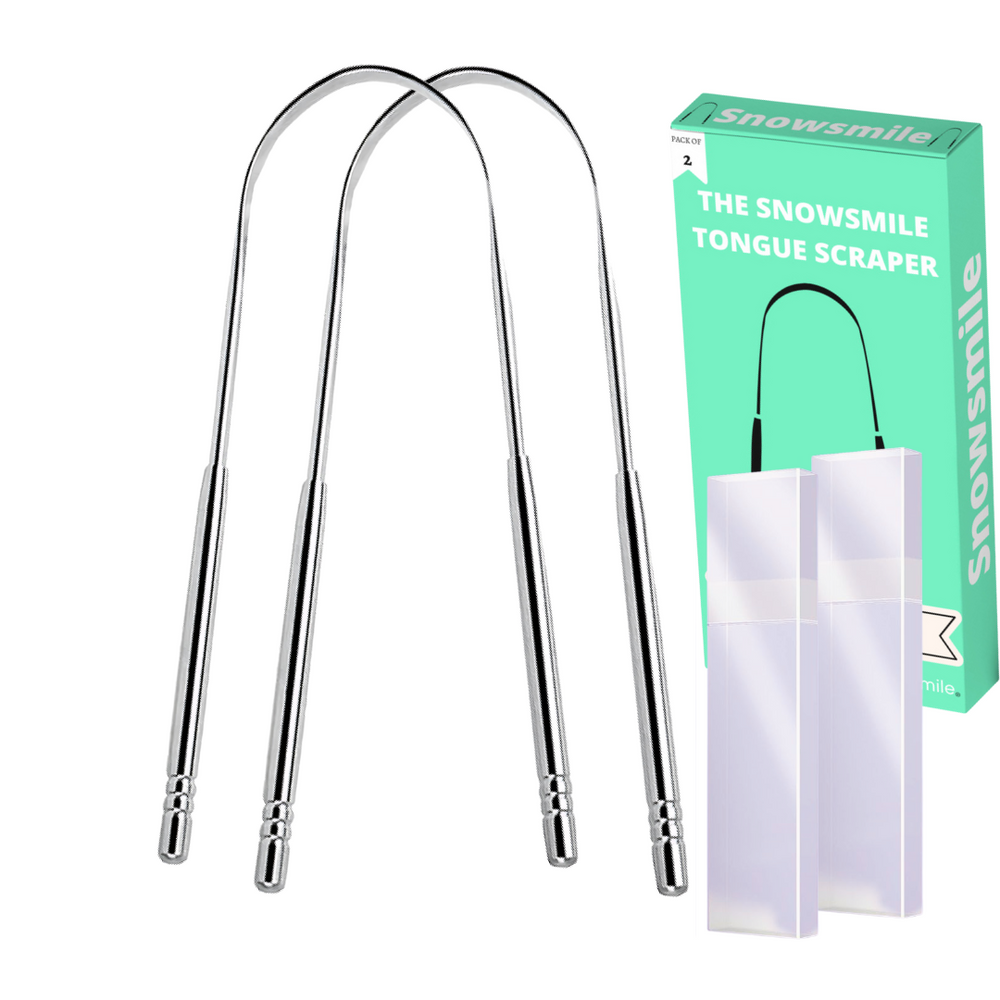 Stainless Steel Tongue Scraper — Kit of 2
