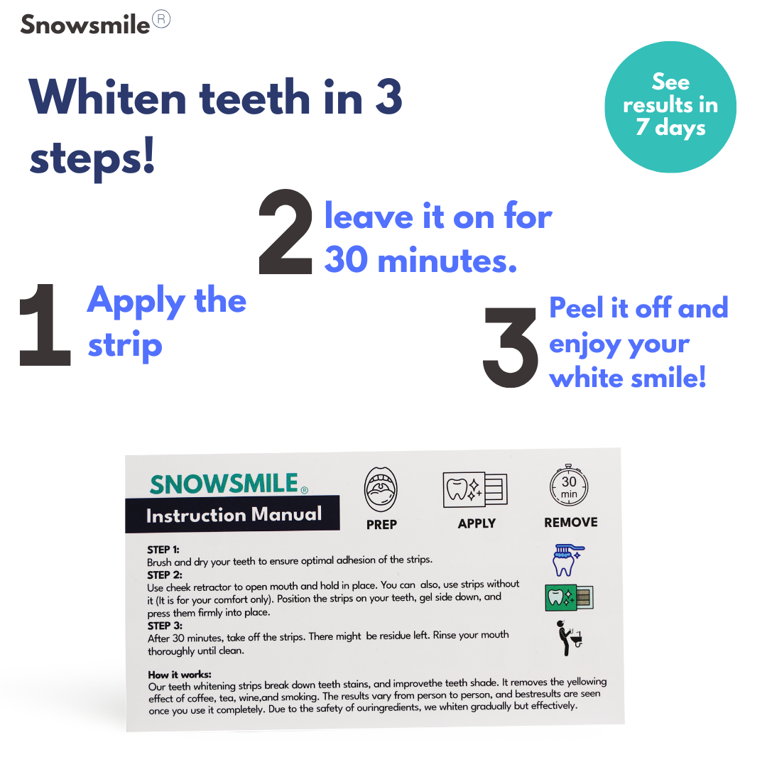 SnowSmile peroxide-free whitening strips — view 2