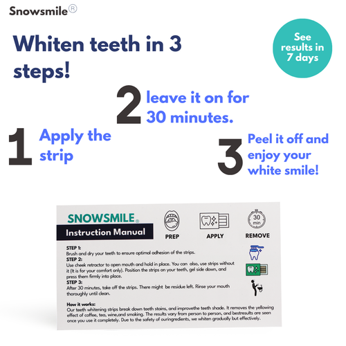 SnowSmile peroxide-free whitening strips — view 2