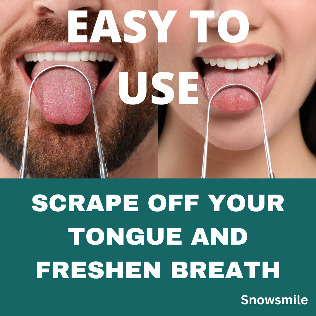 SnowSmile stainless steel tongue scraper kit — view 4
